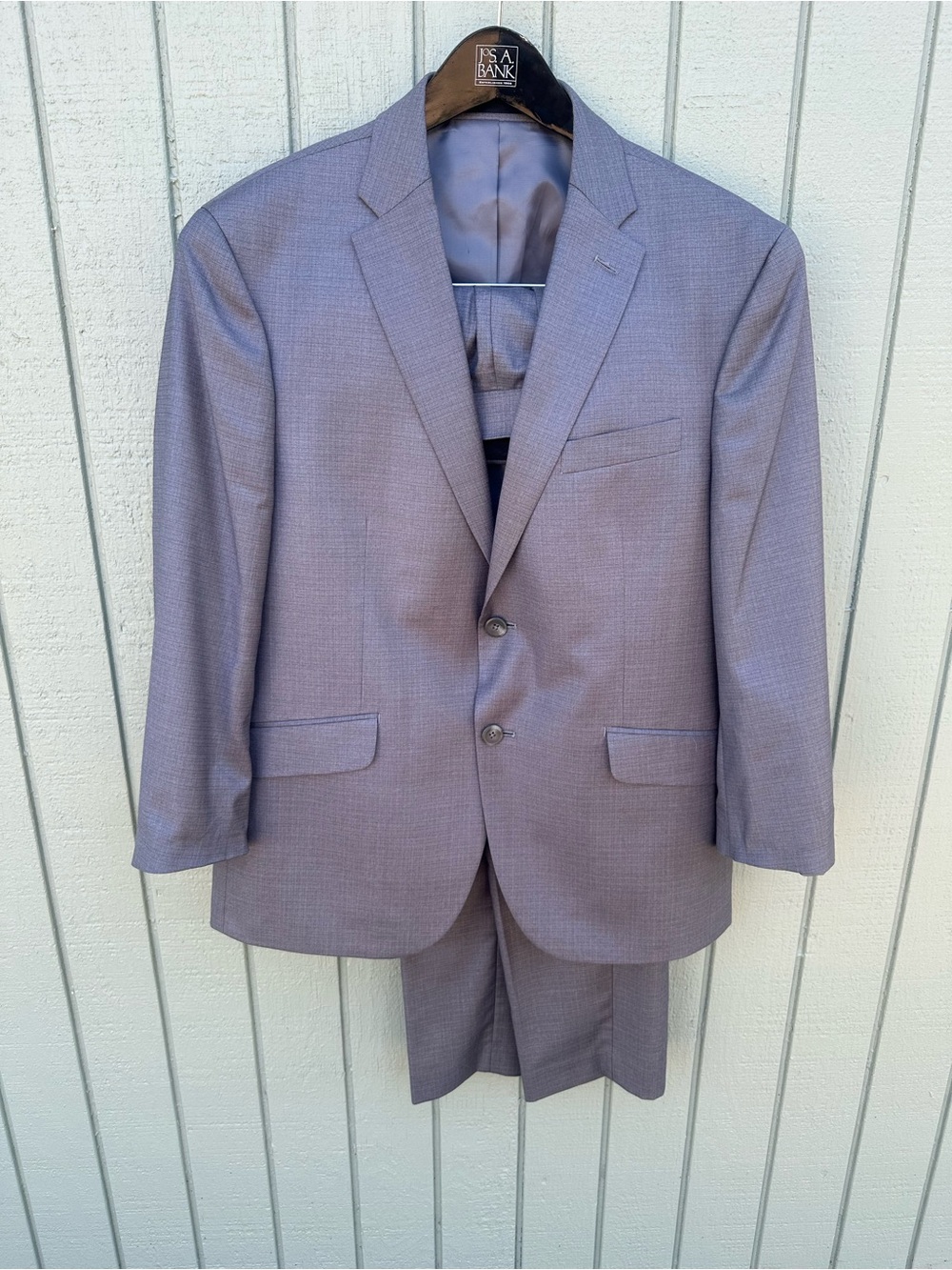 Reaction Kenneth Cole Men's Light Gray Two-Piece Suit